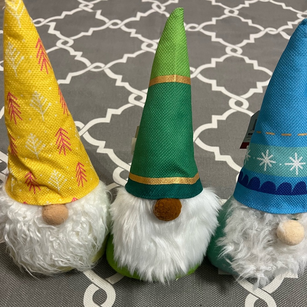 Christmas Decor- Set of Three Gnomes